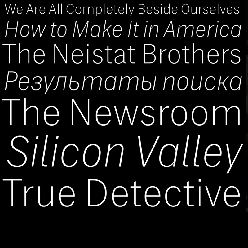 Work: Street for HBO An exclusive typeface for all the HBO interfaces, with Carvalho Bernau.